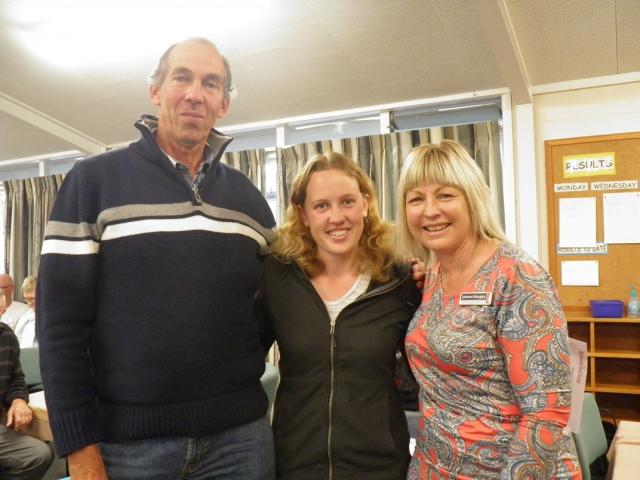 Victor and Charlotte: From L-R  Victor, Charlotte along with sponsor Joanne Morgan